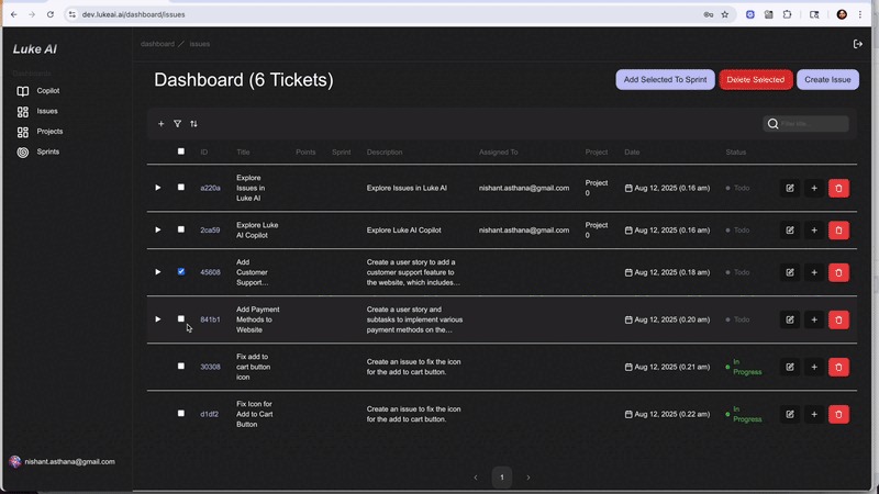 LukeAI — AI Task & Sprint Manager